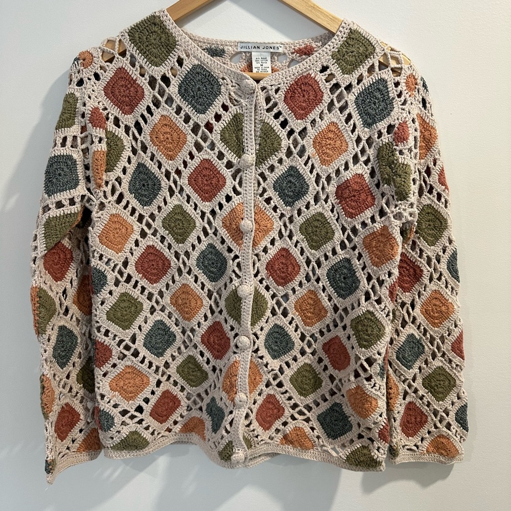 Multicolor Crochet Cardigan
